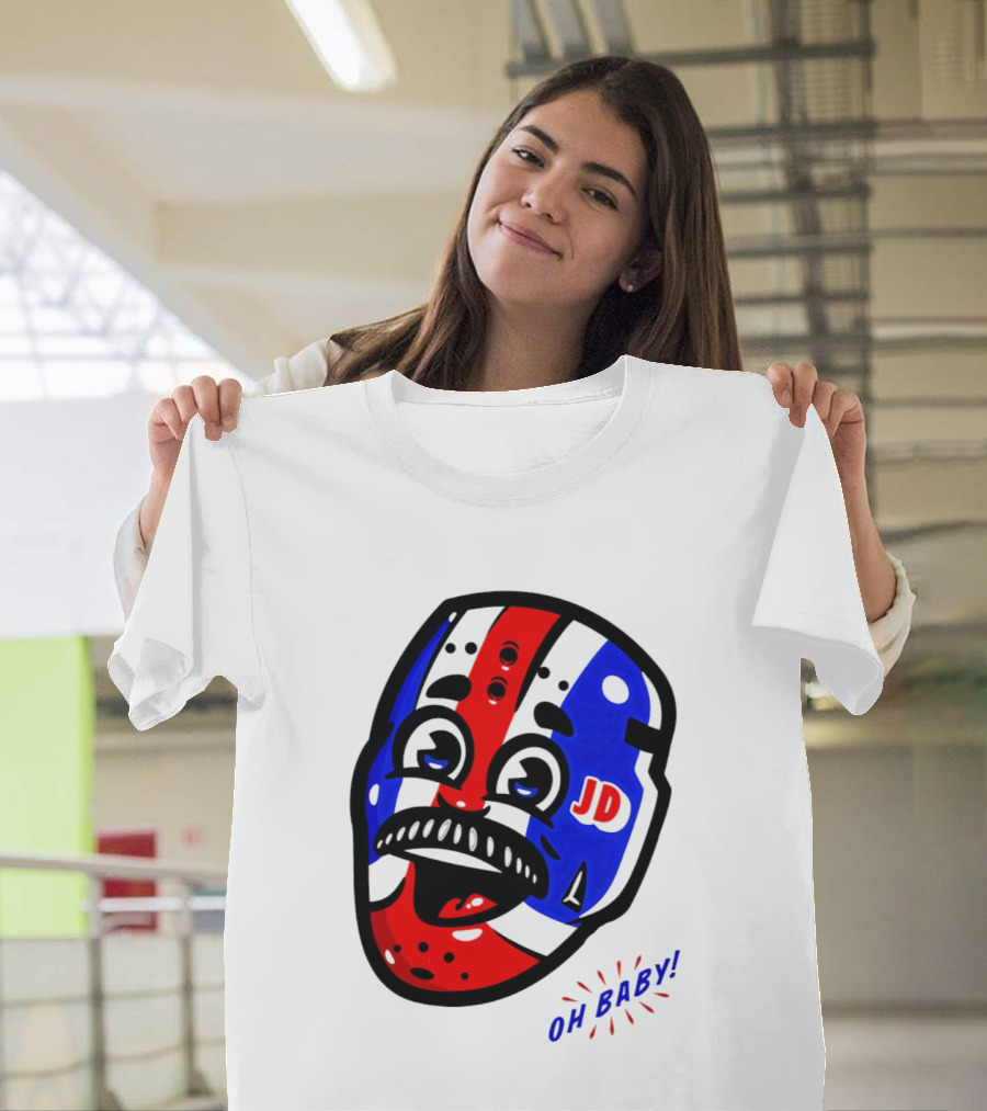 New York Rangers Goalie Mask JD Oh Baby Happy Friday T-Shirt