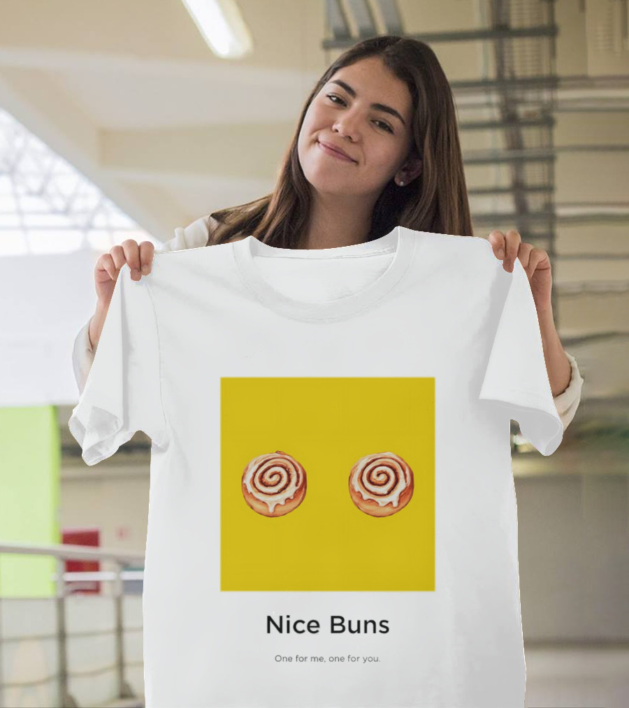 Nice Buns One For Me One For You Cinnamon Roll Pair T-Shirt
