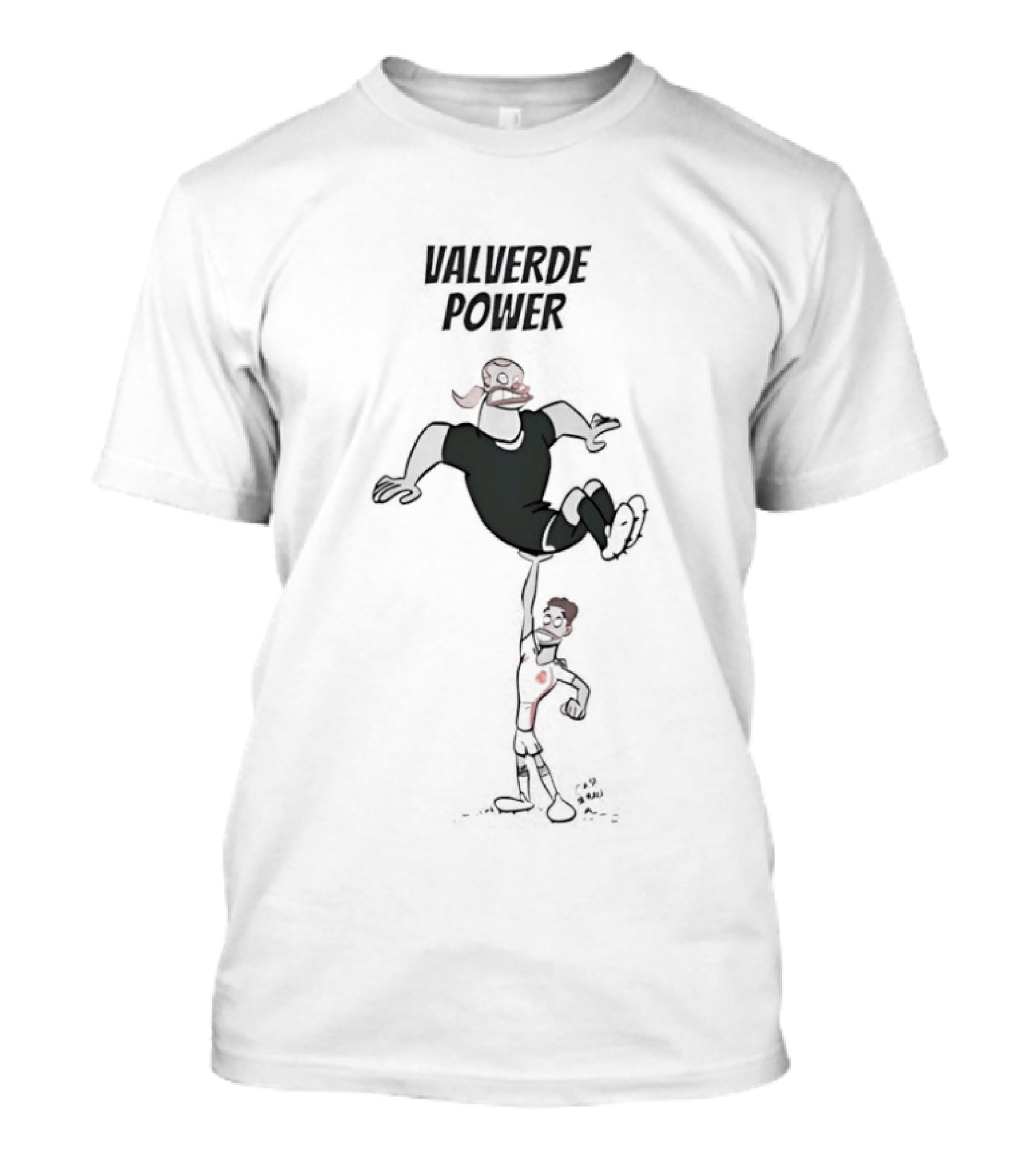 Valverde Power Cartoon Football T-Shirt