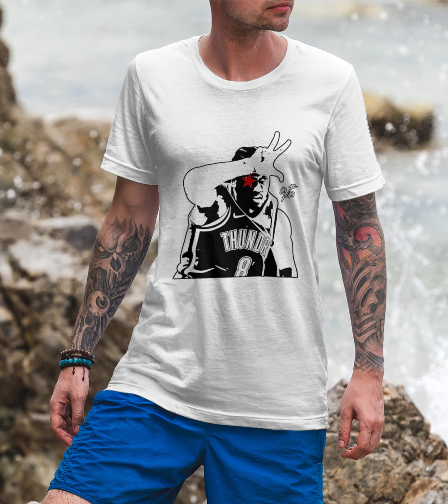 Jalen Williams JDub OKC Thunder NBA Three Point Celebration T-Shirt