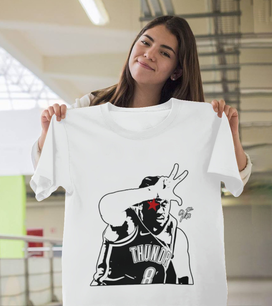 Jalen Williams JDub OKC Thunder NBA Three Point Celebration T-Shirt