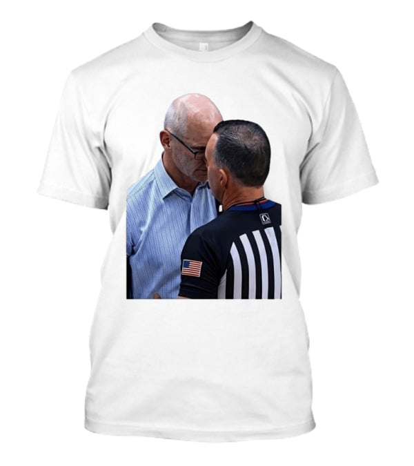 Dan Hurley Uconn Huskies Headbutt Confrontation With Referee Basketball Moment T-Shirt