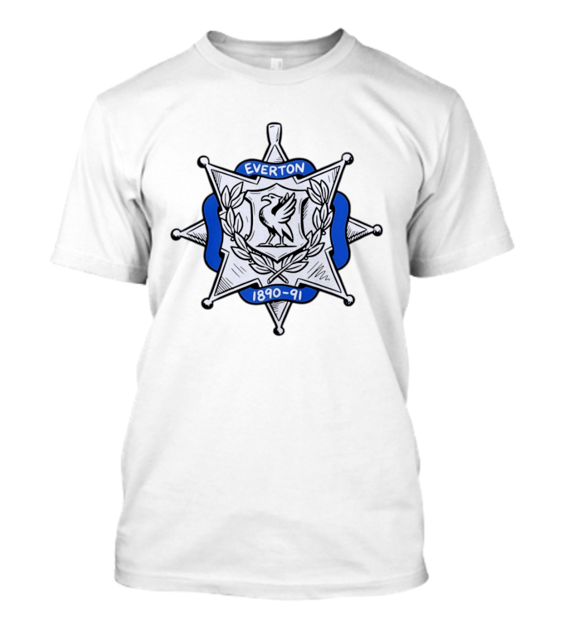 Everton FC 1890 91 Liver Bird T-Shirt