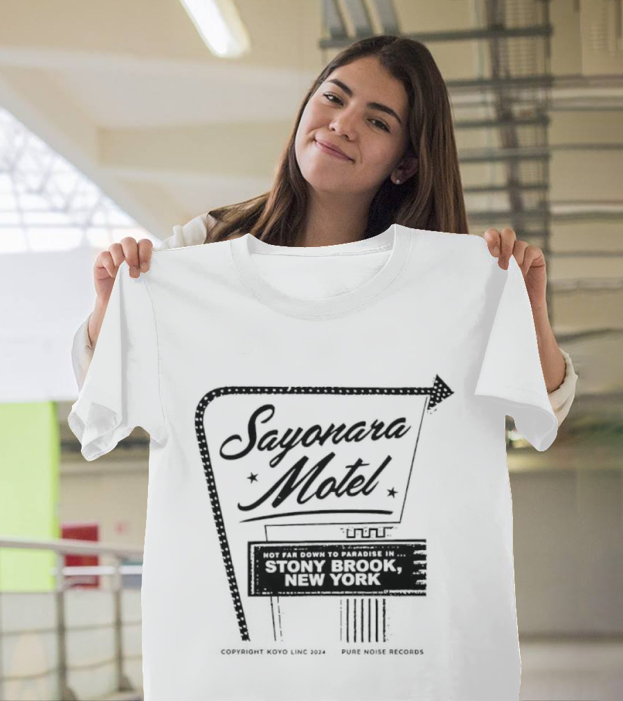 Koyo Sayonara Motel Stony Brook New York Vintage Sign T-Shirt