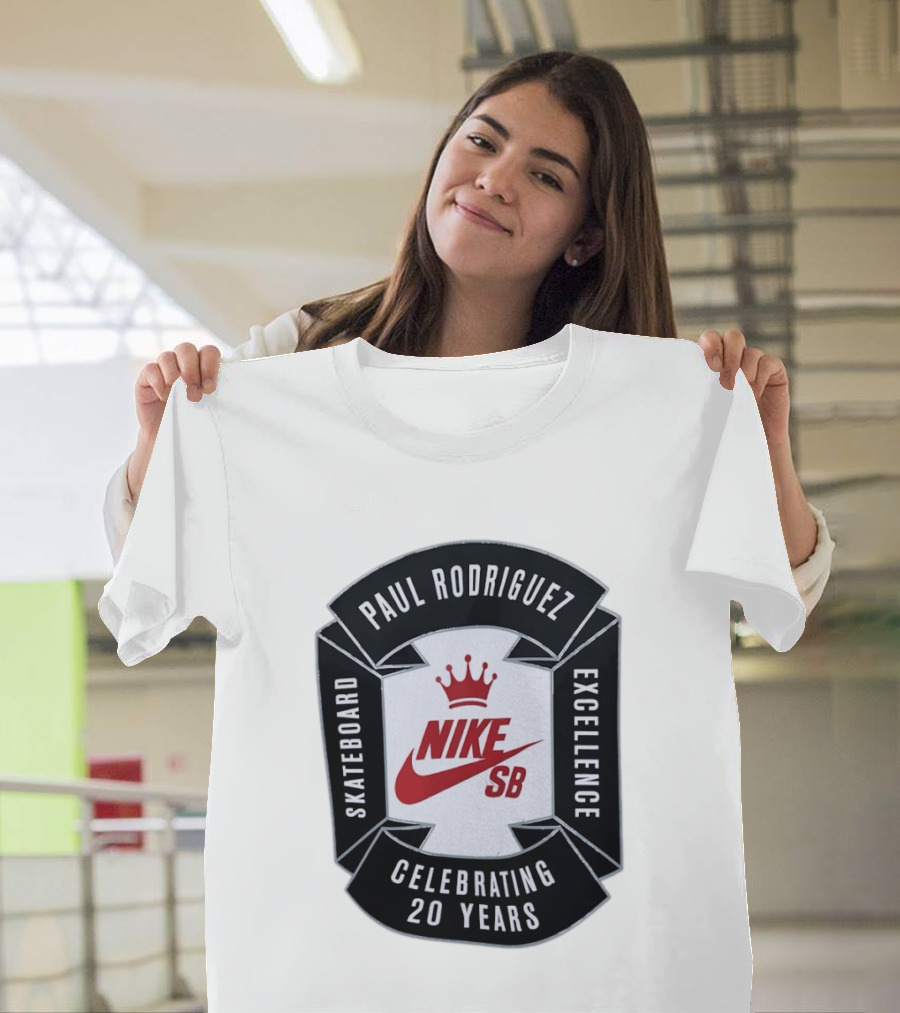 Paul Rodriguez Nike SB Skateboard Excellence Celebrating 20 Years T-Shirt