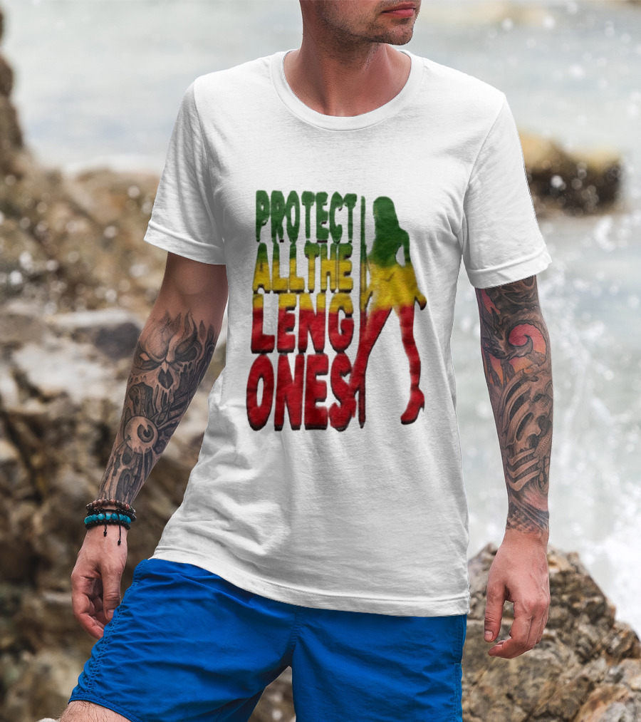 Protect All The Leng Ones Rasta T-Shirt