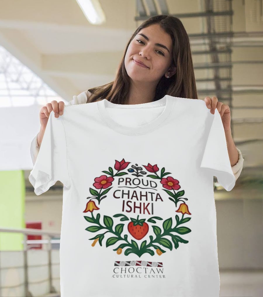 Proud Chahta Ishki Choctaw Cultural Center Floral Heritage T-Shirt