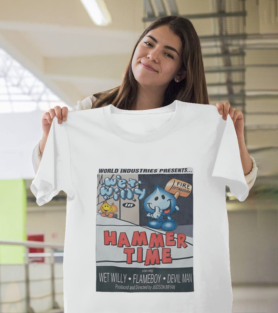 World Industries Wet Willy Flameboy Hammer Time Featuring Devil Man T-Shirt