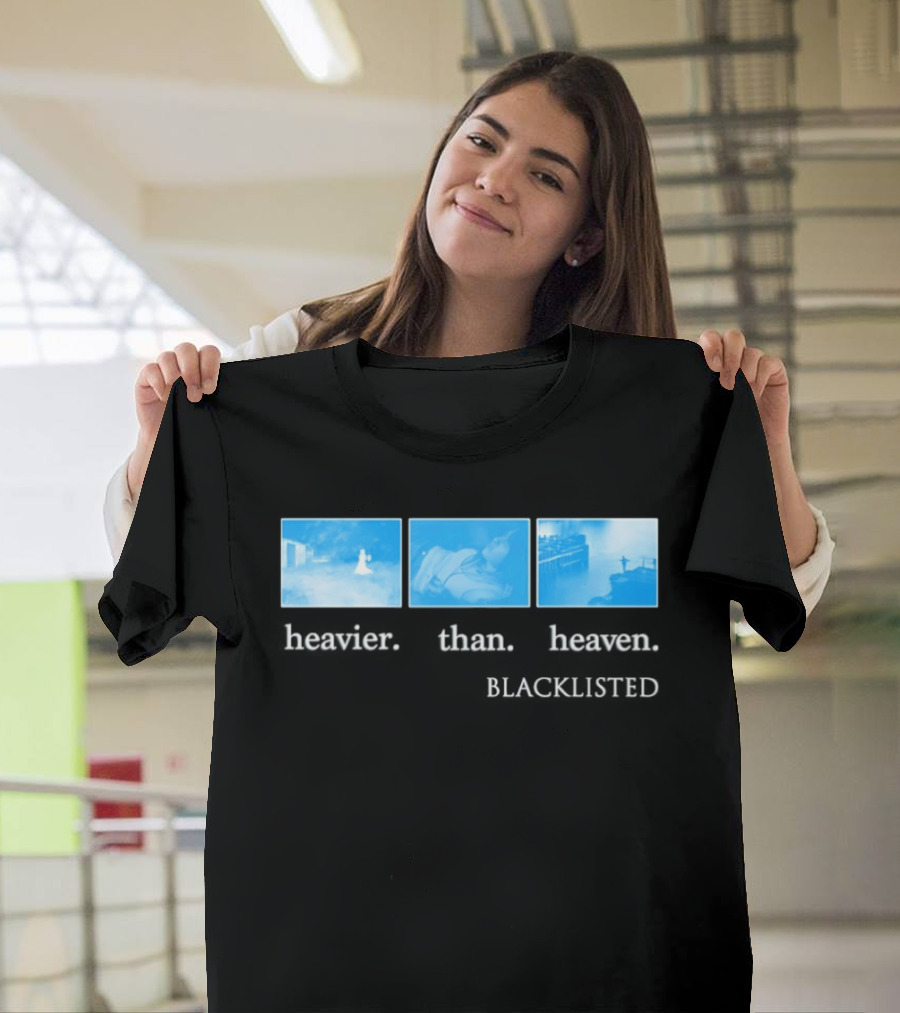 Heavier Than Heaven Blacklisted Nirvana Tribute Grunge Aesthetic T-Shirt