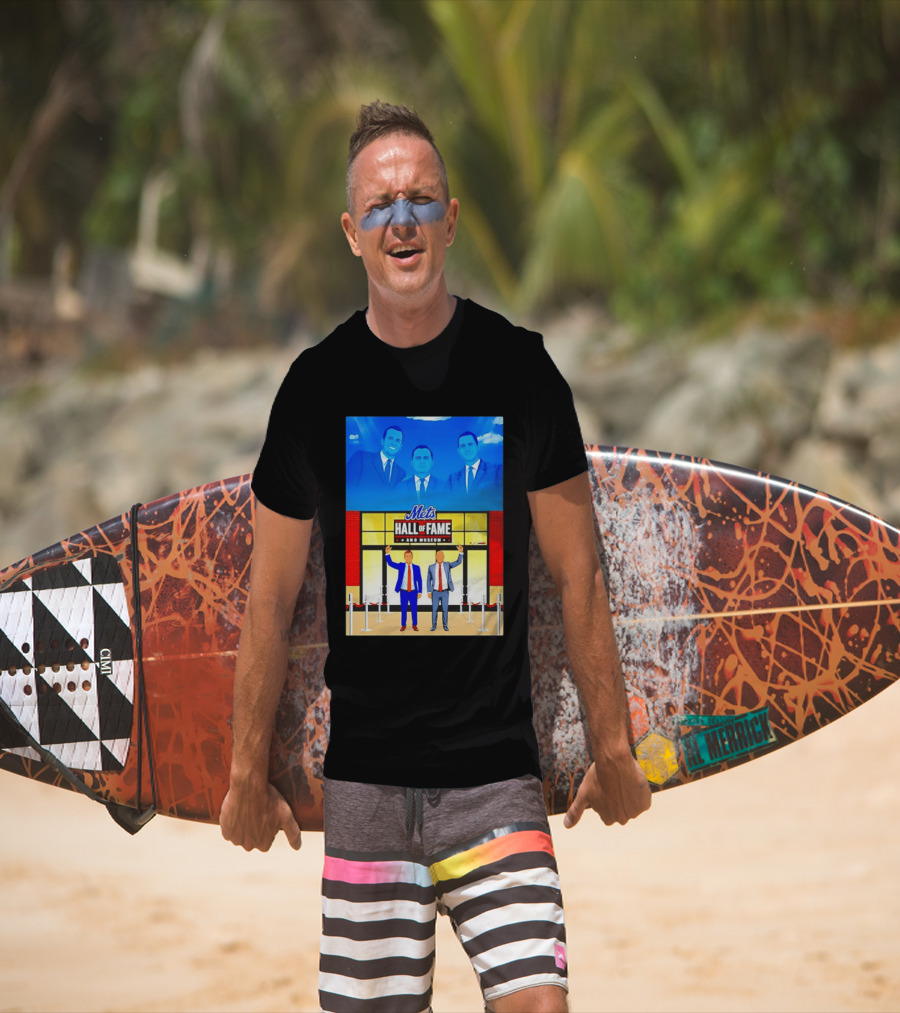 Howie Rose Gary Cohen Mets Hall Of Fame Museum T-Shirt