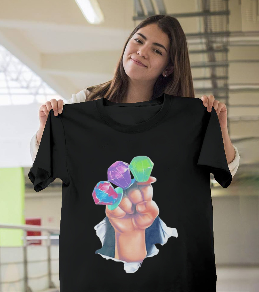 Ring Pop Candy Gemstone Fist Colorful Fun Accessory For Kids And Adults T-Shirt