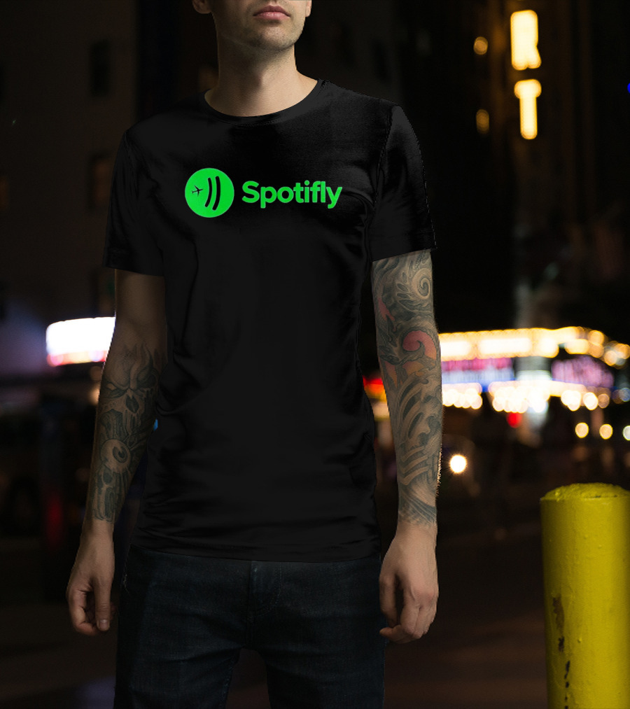 Spotifly 911 Parody Green Fly T-Shirt