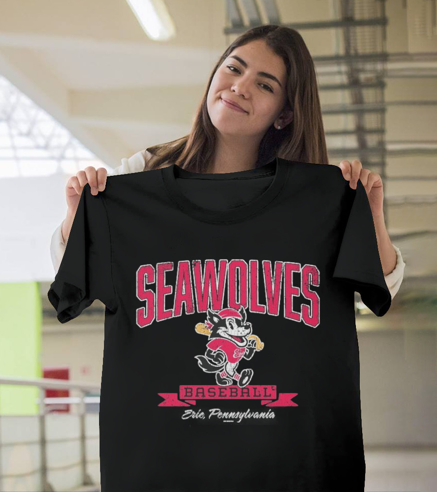 Erie SeaWolves Seawolves Baseball Team T-Shirt
