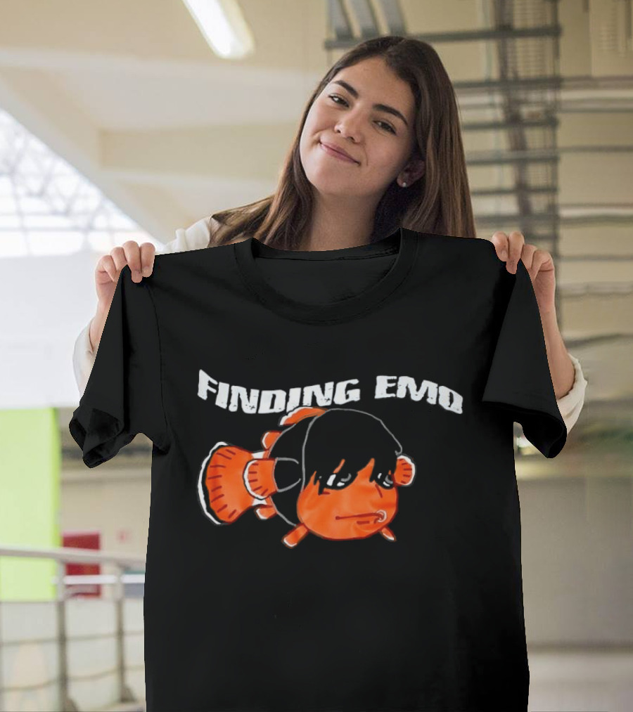 Finding Emo Clownfish Emo Hairstyle Playful Twist T-Shirt