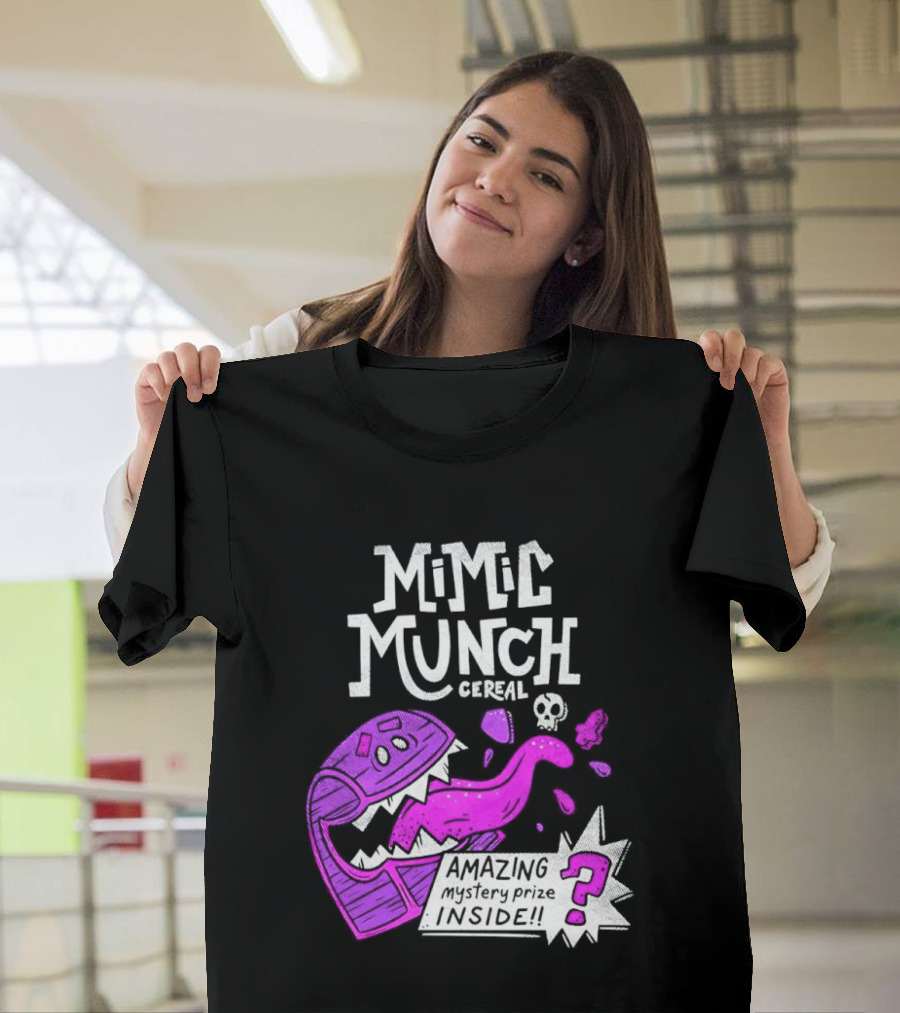 Mimic Munch Cereal Amazing Mystery Prize Inside Dungeons And Dragons T-Shirt