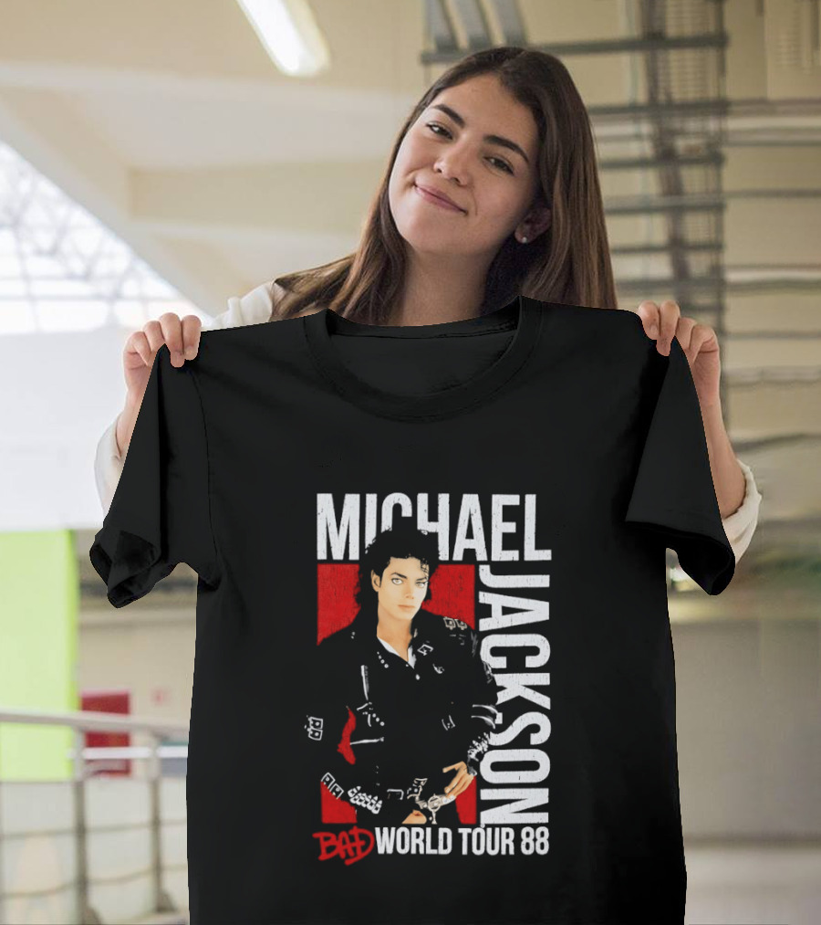 Michael Jackson Bad World Tour 1988 Live Concert Memorabilia T-Shirt