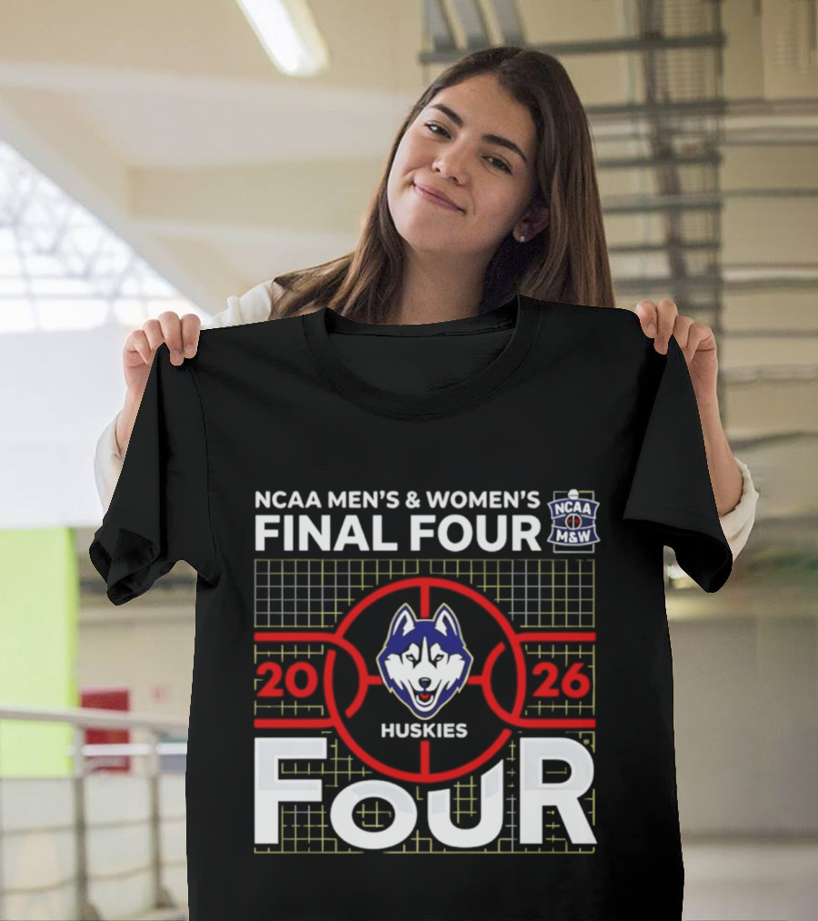 NCAA Men's & Women's Final Four 2026 Huskies Basketball T-Shirt