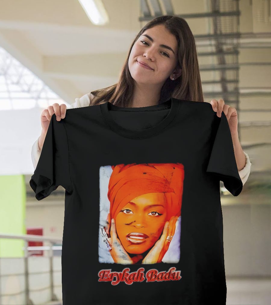 Erykah Badu Iconic Headwrap And Face T-Shirt