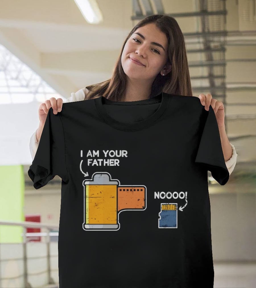 I Am Your Father Film Roll MicroSD Noooo Star Wars T-Shirt