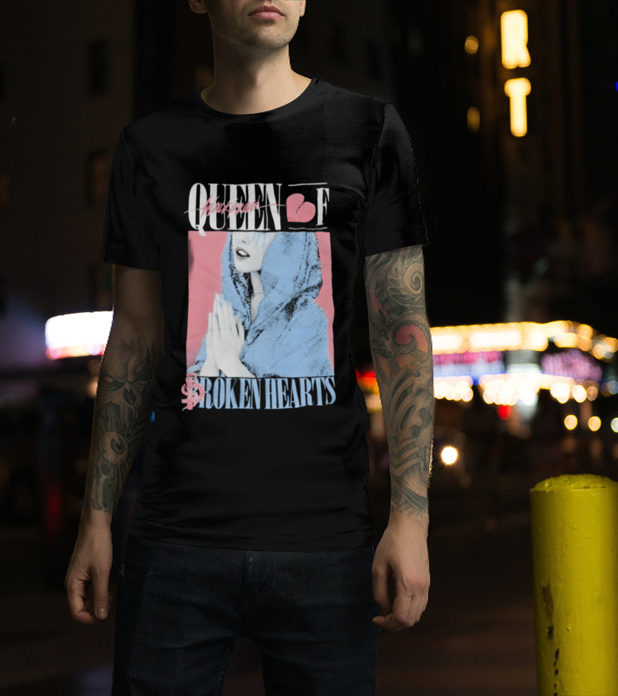 Blackbear Queen Of Broken Hearts Prayer Design With Pink And Blue Aesthetic T-Shirt