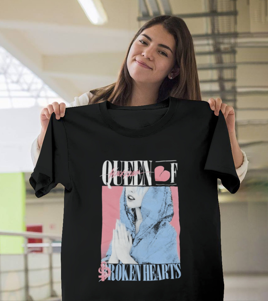 Blackbear Queen Of Broken Hearts Prayer Design With Pink And Blue Aesthetic T-Shirt