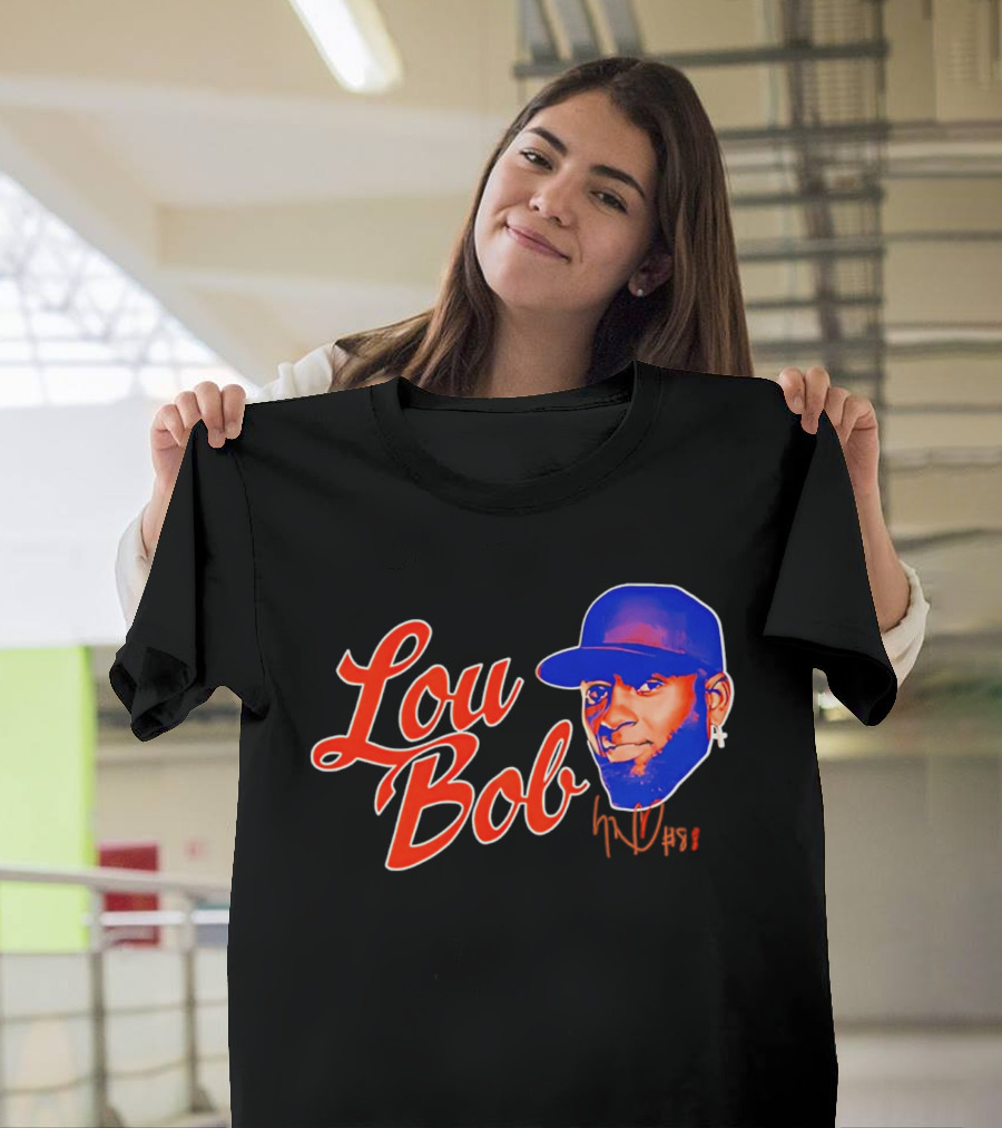 Lou Bob Luis Robert Jr New York Mets Big Head T-Shirt