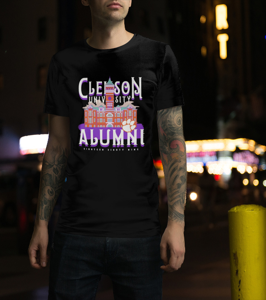 Clemson University Alumni Eighteen Eighty Nine Campus Tigers T-Shirt