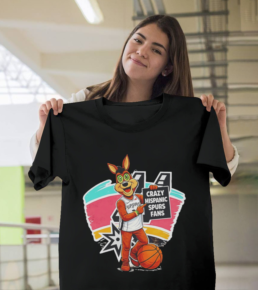 Crazy Hispanic Spurs Fans San Antonio Basketball Spurs T-Shirt