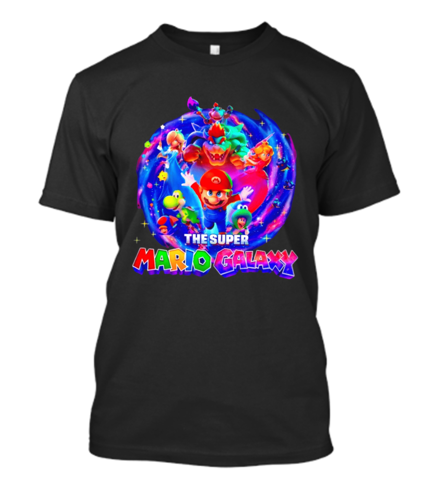 The Super Mario Galaxy Movie Bowser Luigi Peach Yoshi T-Shirt