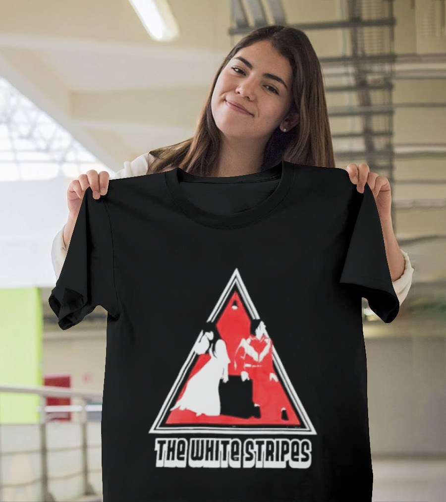 The White Stripes Triangle Red And White Duo T-Shirt
