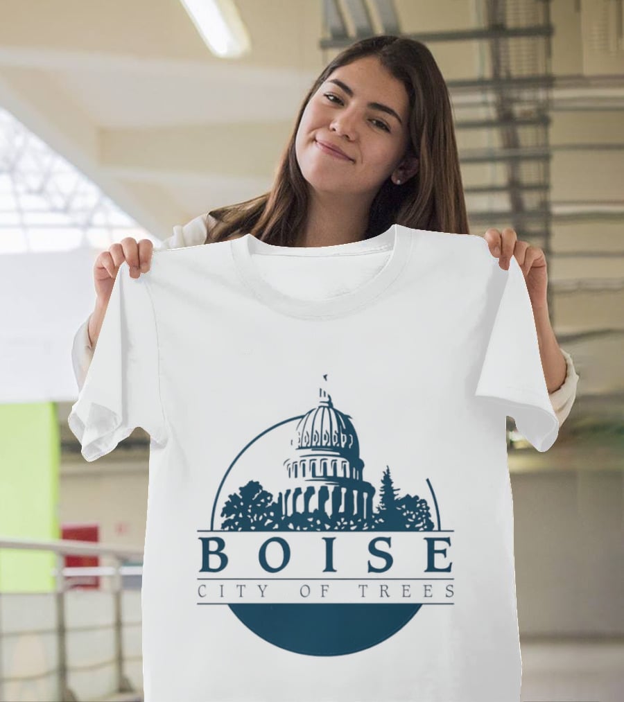 Boise City Of Trees Capitol Building Skyline T-Shirt