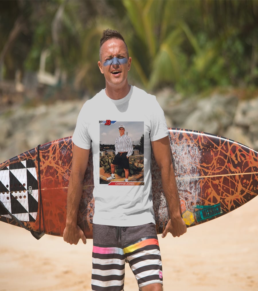 Chipper Jones Rookie Card Braves Baseball Legend T-Shirt