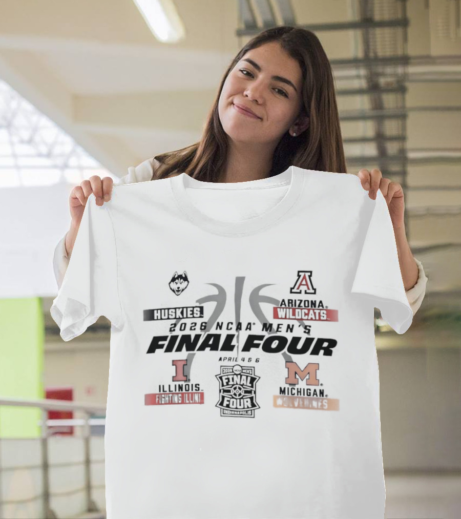 2026 NCAA Final Four March Madness Indiana Michigan College Basketball Tournament T-Shirt
