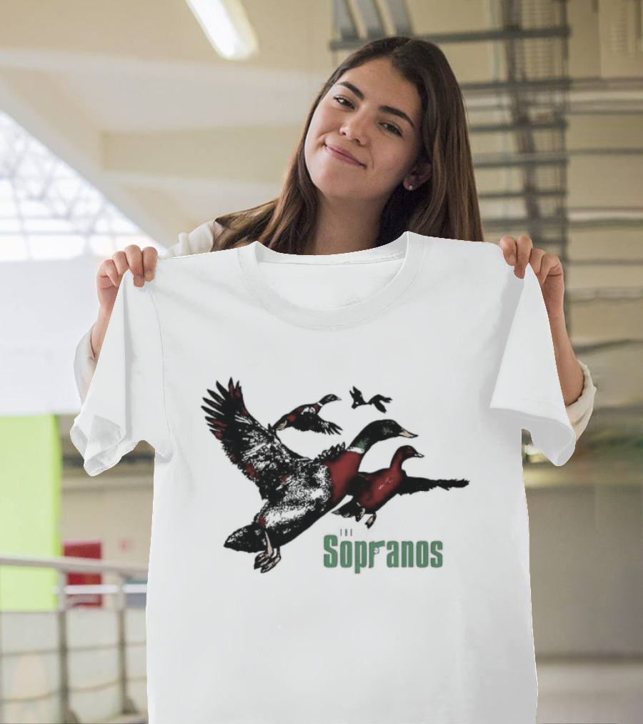 Sopranos Ducks Dr Melfi Depression Mallard Classic TV Series Reference T-Shirt