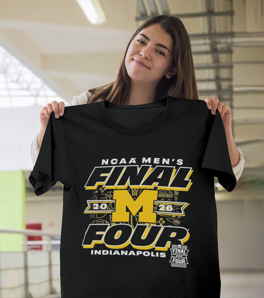 2026 NCAA Men's Final Four Michigan Wolverines Indianapolis T-Shirt