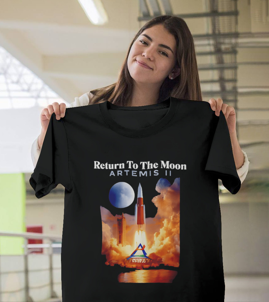 Artemis II Return To The Moon Rocket Launch NASA Mission T-Shirt