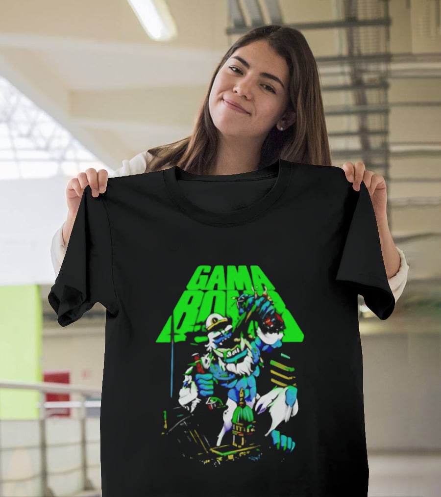 Gama Bomb Drink Up Skeleton Monster Cheers T-Shirt
