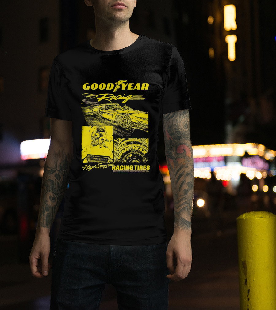 Goodyear Racing High Speed Racing Tires Panels T-Shirt