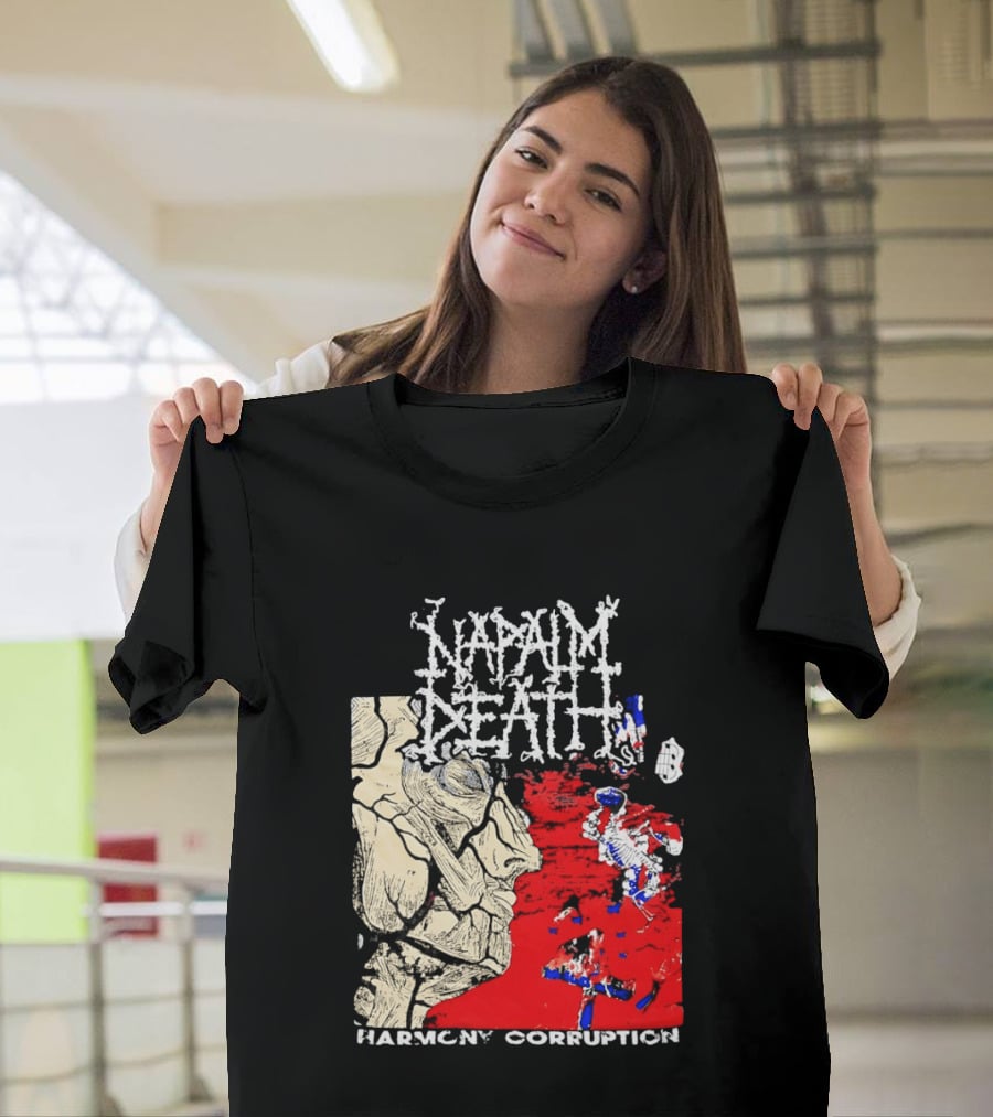 Napalm Death Harmony Corruption Abstract T-Shirt