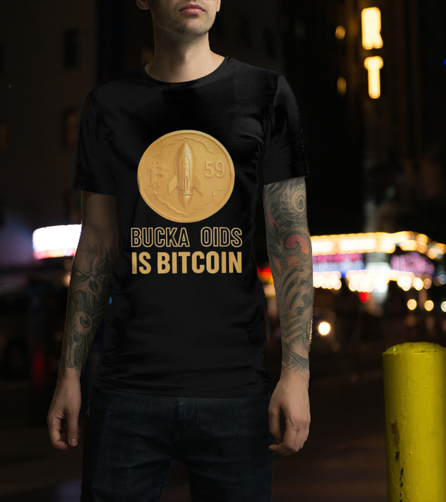 Buckazoids Bitcoin Rocket Coin B 59 T-Shirt