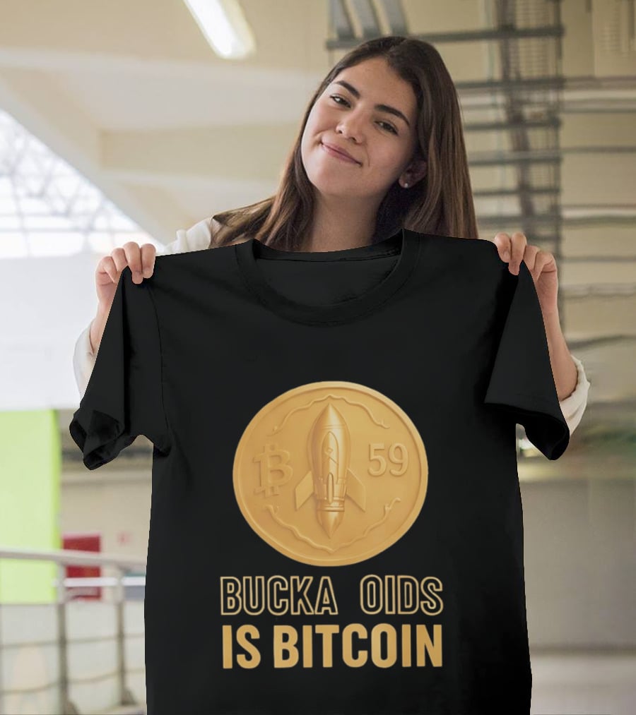 Buckazoids Bitcoin Rocket Coin B 59 T-Shirt