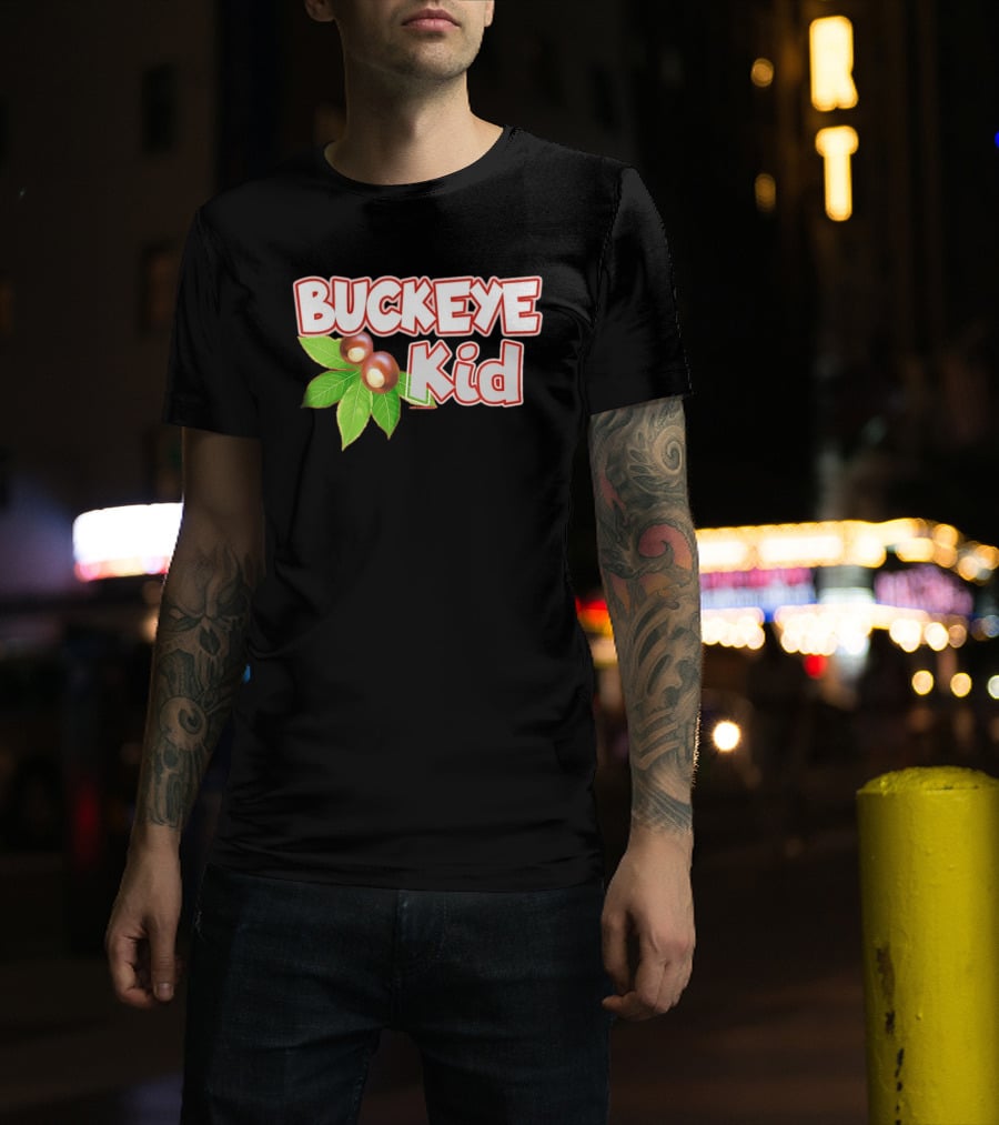 Buckeye Kid Ohio Tree Nut Leaf Home T-Shirt
