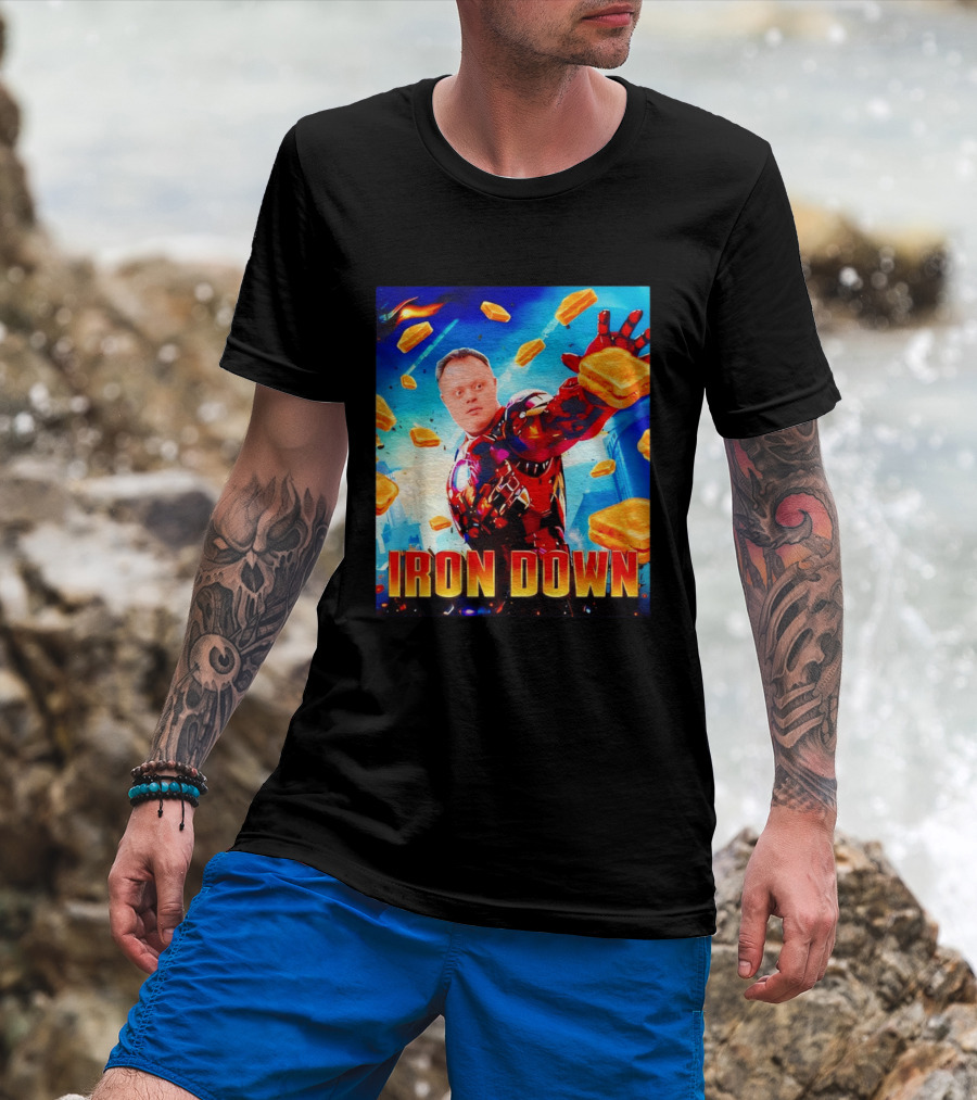 Iron Down Meme Toasted Hero Explosion T-Shirt