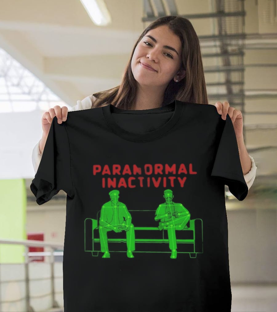 Paranormal Inactivity Ghostly Figures On Bench T-Shirt