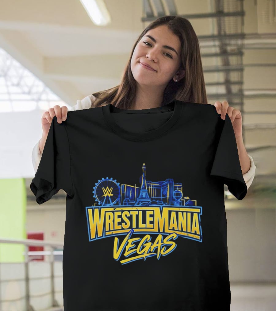 Cody Rhodes WrestleMania Las Vegas WWE Skyline 42 T-Shirt