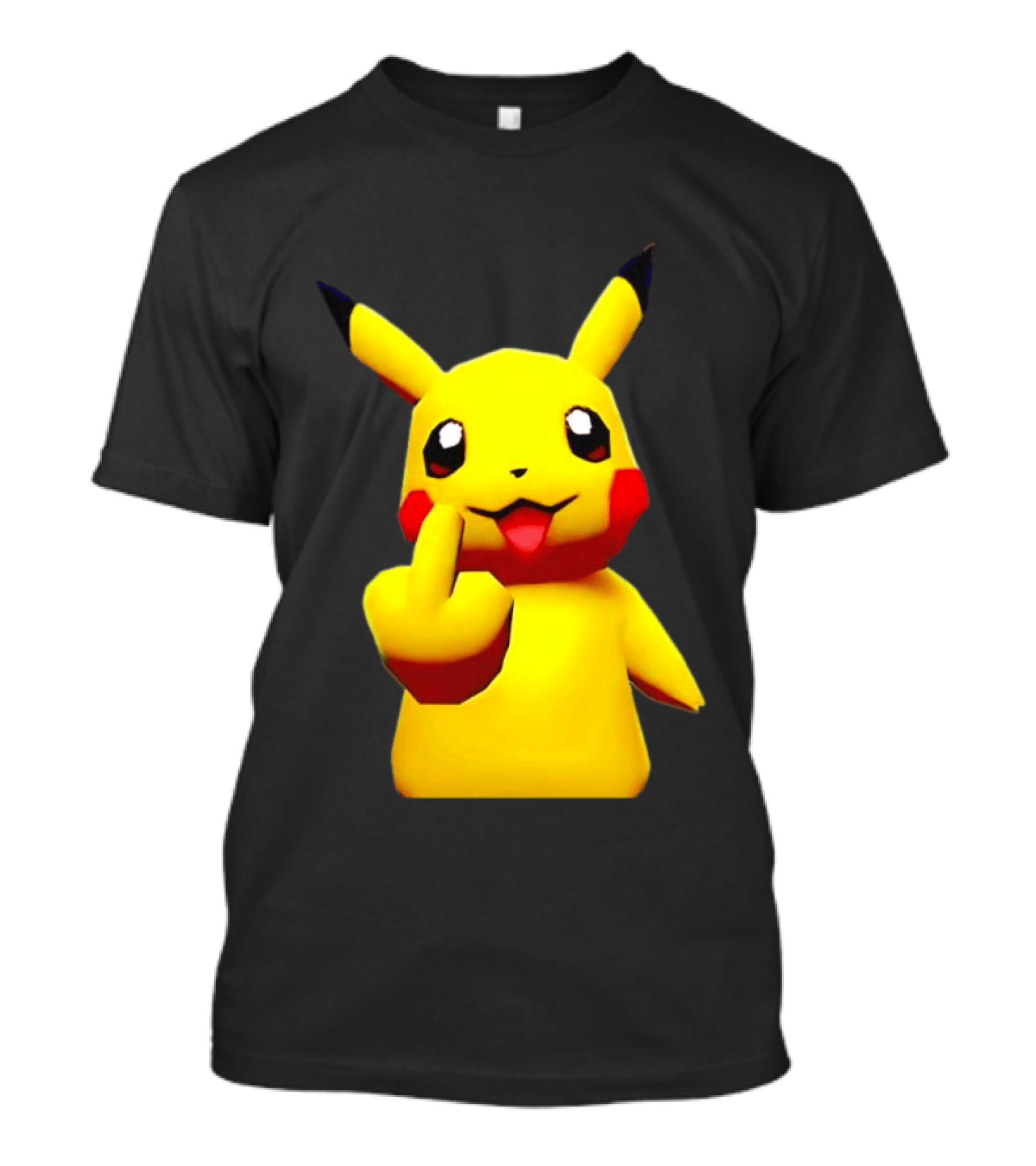 Pikachu Pokémon Middle Finger Gesture T-Shirt