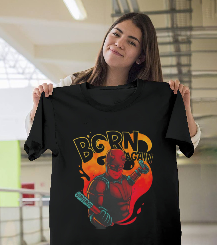 Born Again Daredevil Fiery Resurrection T-Shirt