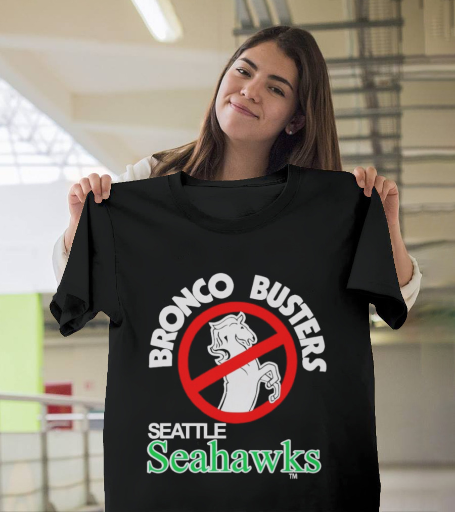 Seattle Seahawks Bronco Busters No Broncos Allowed T-Shirt