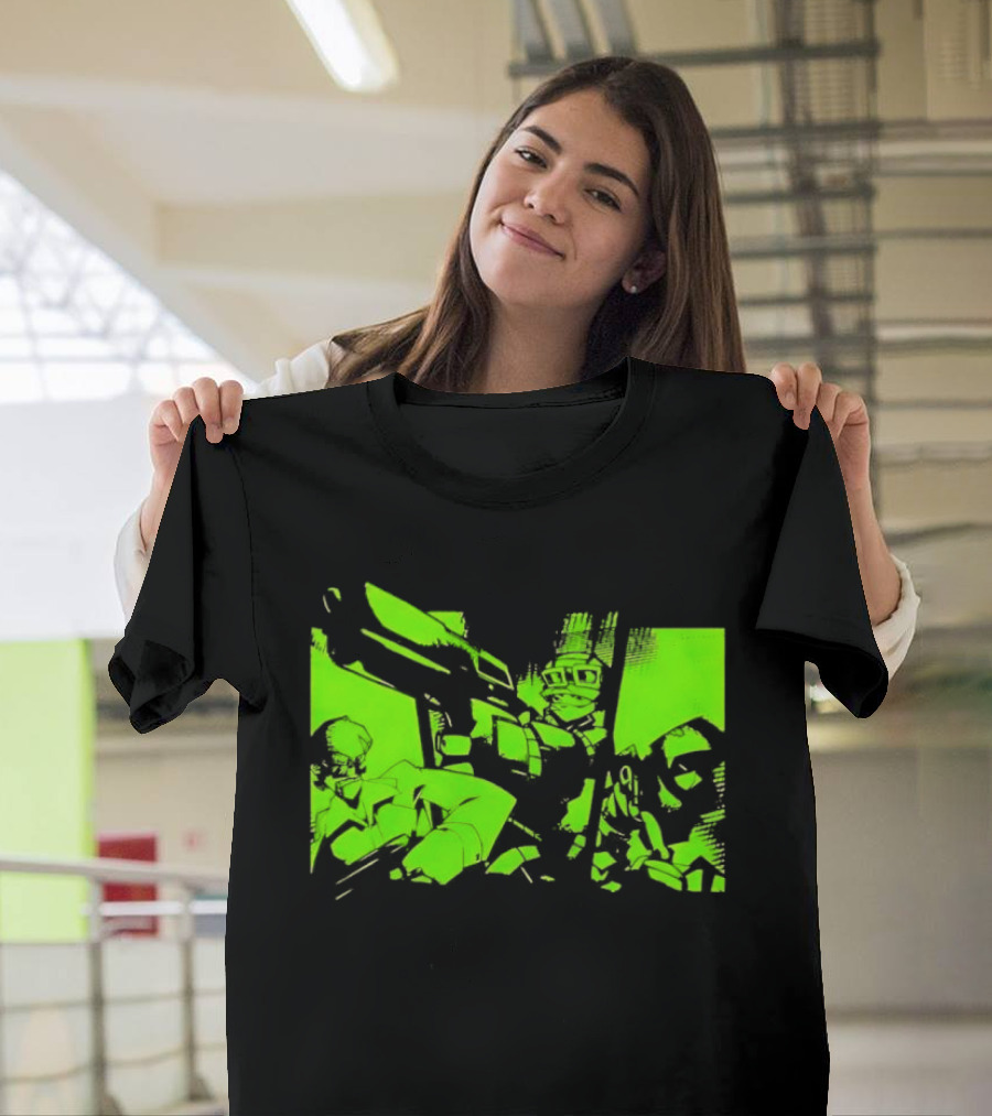 TimeSplitters Green Video Game Characters Neon T-Shirt