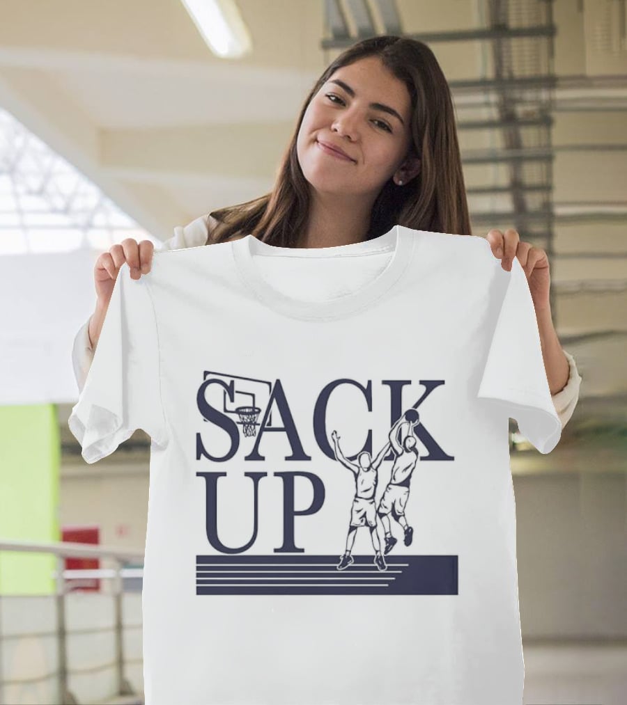 Sack Up Basketball Jumpers Dunking Hoop T-Shirt